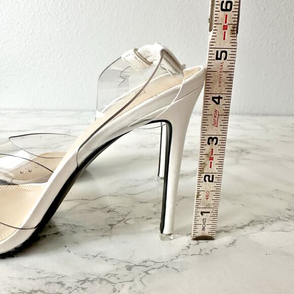 BSS Millie Transparent Clear White Stiletto Slingback Heels Women’s EU Size 40 - Picture 12 of 12